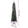 vidaXL &Aacute;rvore de Natal Artificial Verde 180 cm PVC, Pl&aacute;stico e A&ccedil;o
