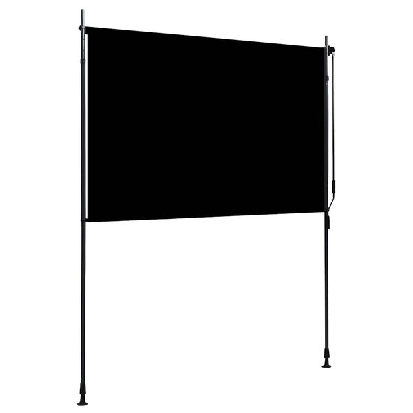 vidaXL Estore de rolo para exterior 200x270 cm antracite