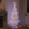 vidaXL &Aacute;rvore de Natal com 240 LEDs Multicolor 180 cm Acr&iacute;lo