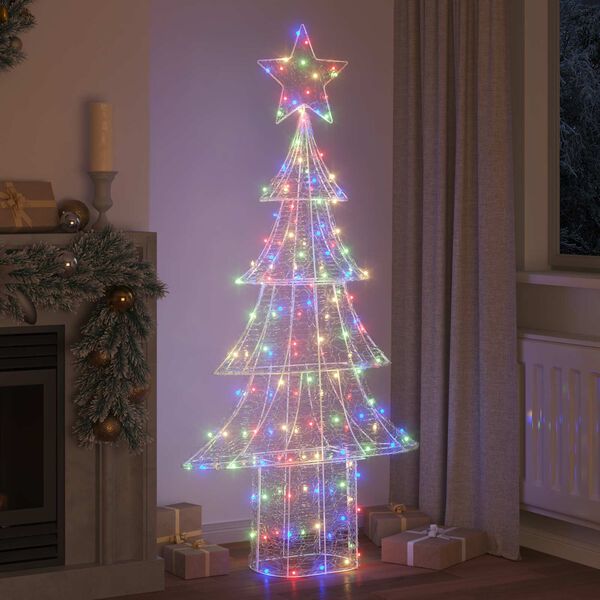 vidaXL &Aacute;rvore de Natal com 240 LEDs Multicolor 180 cm Acr&iacute;lo