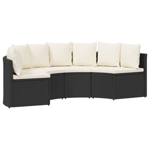 vidaXL Conjunto de Sof&aacute;s 2 unid. Preto