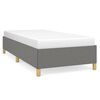 vidaXL Estrutura de cama sem colch&atilde;o 100x200 cm tecido cinzento-escuro