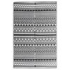vidaXL Tapete de exterior 140x200 cm ARAKIL PP preto
