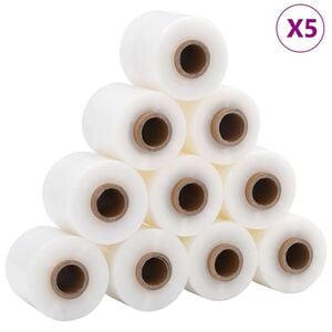 vidaXL Pel&iacute;culas extens&iacute;veis 50 unid transparente 23 &mu;m 10 cm x 150 m
