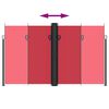 vidaXL Toldo lateral retr&aacute;til 200x1200 cm vermelho