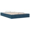 vidaXL Estrutura de cama otomana sem colch&atilde;o 140x200 cm azul escuro