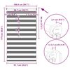Estore de rolo 100 x 175 cm, linhas de zebra / Cinza
