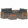 vidaXL Conjunto de Sof&aacute;s 6 unid. Cinza e Cinza Escuro