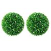 vidaXL Bolas artificiais de buxo com luzes LED 2 pcs verde 47 cm