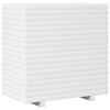 vidaXL Vaso/floreira de jardim 70x40x72 cm pinho maci&ccedil;o branco