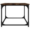 vidaXL Mesa de centro 102x50x40cm deriv. madeira/ferro carvalho fumado