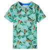 T-shirt para crian&ccedil;a verde-claro mesclado 140