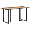 vidaXL Mesa de jantar 140 cm madeira de mangueira &aacute;spera
