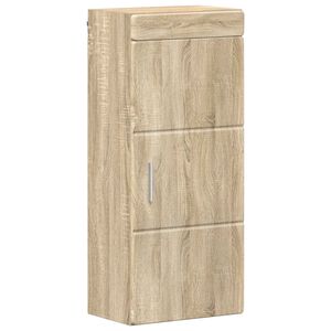 vidaXL Arm&aacute;rio de parede para banheiro com porta TULUM Carvalho Sonoma