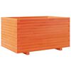 vidaXL Vaso/floreira de jardim 90x60x49,5 cm pinho maci&ccedil;o castanho mel