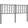 vidaXL Cabeceira de substitui&ccedil;&atilde;o 150 cm metal preto
