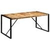 vidaXL Mesa de jantar 175x90x76 cm madeira de mangueira maci&ccedil;a &aacute;spera