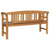 vidaXL Banco de Rosa Natural 157 x 46 x 82,5 cm