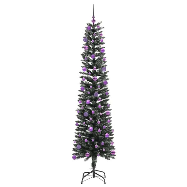 vidaXL &Aacute;rvore de Natal Artificial Verde 210 cm PVC, Pl&aacute;stico e A&ccedil;o