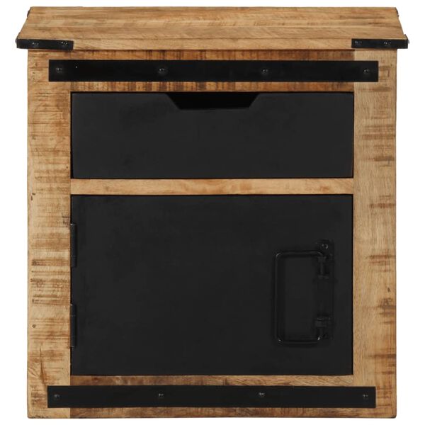 vidaXL Mesa de cabeceira 45x40x45 cm madeira de mangueira maciça