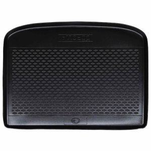 vidaXL Tapete de Porta-Malas Preto Borracha