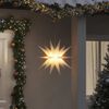 vidaXL Luz de Natal com LED dobr&aacute;vel 57 cm branco