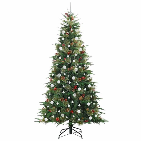vidaXL &Aacute;rvore de Natal Articulada Artificial Verde 240 cm PE e PVC