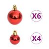 vidaXL 108 pcs conjunto de enfeites de Natal dourado e vermelho