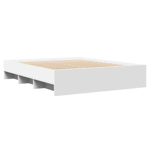 vidaXL Estrutura de cama sem colch&atilde;o 160x200 cm branco