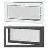 vidaXL Janela de por&atilde;o RISOR 110 x 60 cm PVC e Vidro Antracite
