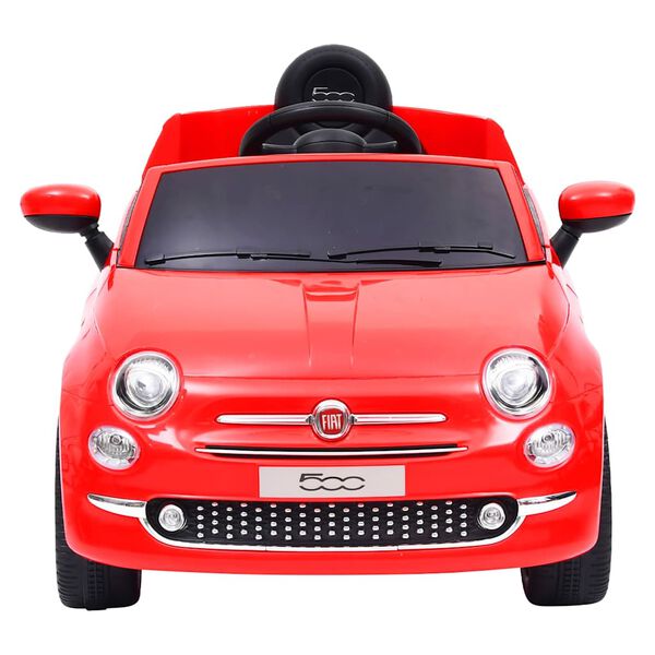 vidaXL Carro elétrico de criança Fiat 500 vermelho