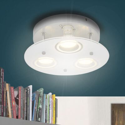 Candeeiro de teto redondo LED com 3 lâmpadas