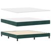 vidaXL Cama Box com colch&atilde;o Verde Escuro 200 x 180 cm Veludo