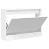 vidaXL Sapateira 80x21x57 cm derivados de madeira branco