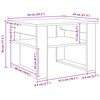 vidaXL Mesa de centro Carvalho Sonoma 64 x 54 x 44 cm