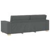 vidaXL Sof&aacute; 3 pcs Cinza Escuro 220 x 80 x 84 cm