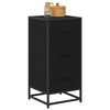 vidaXL Buffet Carvalho Preto 35,5 x 35 x 76 cm