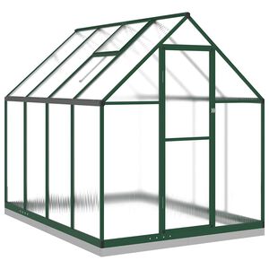 vidaXL Estufa com estrutura base 224x169x202 cm alum&iacute;nio verde
