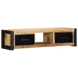 vidaXL M&oacute;vel de TV 100x30x25 cm madeira mangueira &aacute;spera maci&ccedil;a