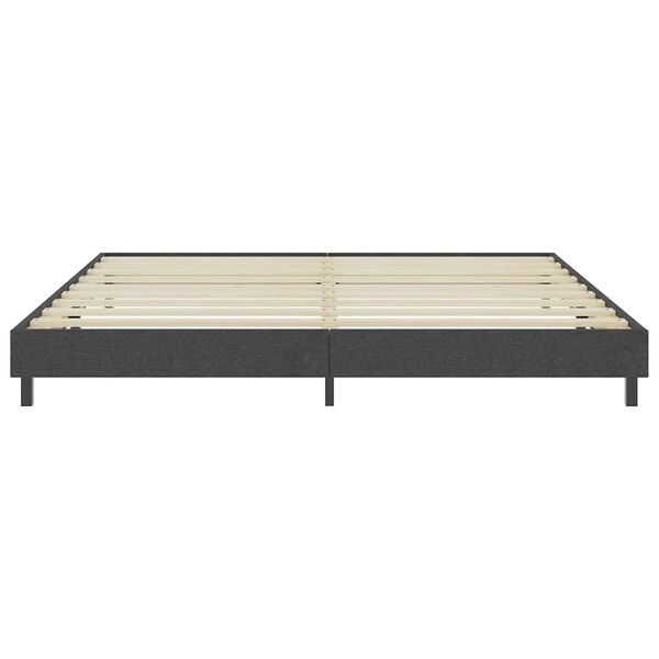 vidaXL Cama boxspring 200x200 cm tecido cinzento