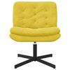 vidaXL Cadeira Relaxante Girat&oacute;ria Amarelo 63 x 75 x 76 cm Veludo