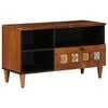vidaXL Gabinete para TV com gaveta Nogueira 80 x 33 x 46 cm