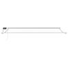 vidaXL Toldo retr&aacute;til manual com LEDs Branco 4 x 2 m