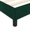vidaXL Estrutura de cama com colch&atilde;o verde escuro 120x190 cm Veludo