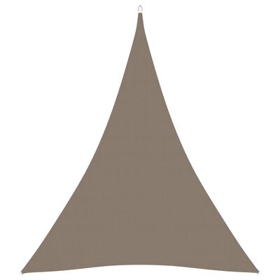vidaXL Para-sol vela tecido oxford triangular 3x4x4 m cinza-acast.