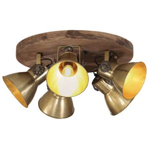 vidaXL Candeeiro de teto 25 W 50x50x25 cm E27 bronze antigo