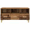 vidaXL Gabinete para TV com gaveta Madeira antiga 102 x 36 x 50 cm