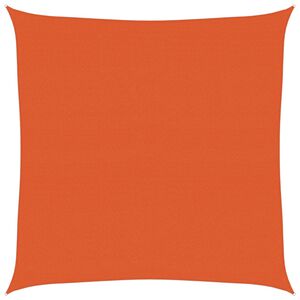 vidaXL Para-sol estilo vela quadrado 160 g/m&sup2; 4,5x4,5 m PEAD laranja