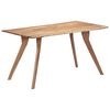 vidaXL Mesa de jantar 140x80x76 cm madeira de acácia maciça