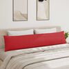 vidaXL Travesseiros de Sof&aacute; 2 pcs Vermelho 200 x 40 cm tecido